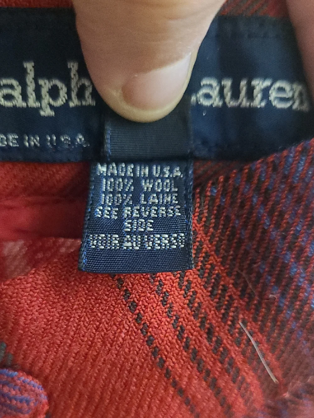1980s Ralph Lauren Tartan Plaid Blanket Wrap-skirt Sz 6 - Picture 4 of 5